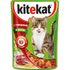 Влажный корм для кошек Kitekat Кусочки с говядиной в желе 85 г