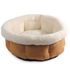 All For Paws Лежанка Lamb круглая плюшевая коричневая для животных 45*22 см