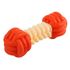 Игрушка Косточка для собак All For Paws Bome Appetit с пищалкой, термопласт, цвет оранжевый, бежевый, р. S