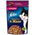 Влажный корм для кошек Felix Sensations Кусочки с уткой в желе со шпинатом 75 г