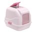 Imac Easy Cat Лоток бело-розовый закрытый с угольным фильтром 50*40*40 см