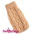 ForMyDogs Свитер вязаный Косичка коричневый 24×32 см