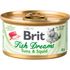 Влажный корм для кошек и котят Brit Care Fish Dreams Кусочки тунца с кальмаром в соусе 80 г