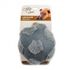 Игрушка Мяч футбольный плюшевый для собак All For Paws Lamb с пищалкой, текстиль, цвет серый