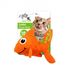 Игрушка Золотая рыбка для кошек All For Paws Green Rush с кошачьей мятой, текстиль, цвет оранжевый