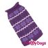 ForMyDogs Свитер вязаный фиолетовый 27×36 см