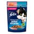 Влажный корм для кошек Felix Двойная вкуснятина Аппетитные кусочки с лососем и форелью в желе 75 г