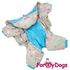 ForMyDogs Комбинезон Звёзды серый с капюшоном для мальчиков 27×36 см