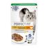 Влажный корм для кошек с чувствительным пищеварением Perfect Fit Кусочки с индейкой в соусе 75 г