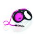 Flexi Neon Classic Рулетка с лентой 5 м розовый неон до 25 кг