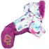 ForMyDogs Комбинезон белый с фиолетовым с капюшоном для девочек 33*44 см