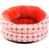 All For Paws Лежанка Vintage Орнамент оранжевая 38*38*27 см