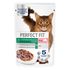 Влажный корм для стерилизованных кошек Perfect Fit Кусочки с лососем в соусе 75 г