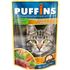 Влажный корм для кошек Puffins Сочные кусочки с мясным ассорти в желе 100 г