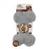 Игрушка Косточка плюшевая для собак All For Paws Lamb с пищалкой, текстиль, цвет серый