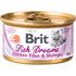 Влажный корм для кошек и котят Brit Care Fish Dreams Куриное филе с креветками в соусе 80 г