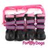 ForMyDogs Сапоги черно-фиолетовые с резиновой подошвой и усиленным носком р.4