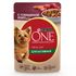 Влажный корм для активных собак мелких пород Purina One Кусочки с говядиной, картофелем и морковью в подливе 85 г