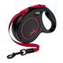 Рулетка для собак Flexi Classic Black Fire размер M 5 м до 25 кг, лента, пластик, цвет черно-красный