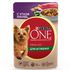Влажный корм для активных собак мелких пород Purina One Кусочки с уткой, пастой и зеленой фасолью в подливе 85 г