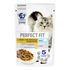 Влажный корм для кошек с чувствительным пищеварением Perfect Fit Кусочки с лососем в соусе для кошек 75 г