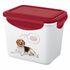 Lucky Pet Контейнер для корма и лакомств с декором Собаки бордовый 0,9 л