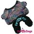 ForMyDogs Костюм утепленный черный с люриксом 27×36 см