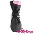 ForMyDogs Сапоги черные нейлоновые с подошвой ПВХ р.4