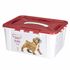 Lucky Pet Контейнер для корма с декором бордовый 15,3 л