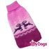 ForMyDogs Свитер вязаный Олени розовый 24×32 см