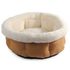 All For Paws Лежанка Lamb круглая плюшевая коричневая для животных 53*24