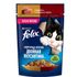 Влажный корм для кошек Felix Двойная вкуснятина Аппетитные кусочки с индейкой и печенью в желе 75 г