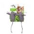 Игрушка Мышата для кошек All For Paws Green Rush с кошачьей мятой, текстиль, цвет серый