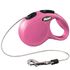 Flexi Cat Рулетка розовая тросом 3 м до 8 кг