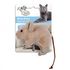 Игрушка крыса для кошек All For Paws Comfort с кошачьей мятой, текстиль, цвет бежевый